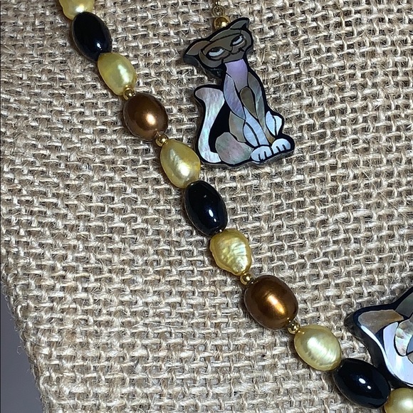 Lee Sands Lioness Necklace and Earring Set - Picture 5 of 6